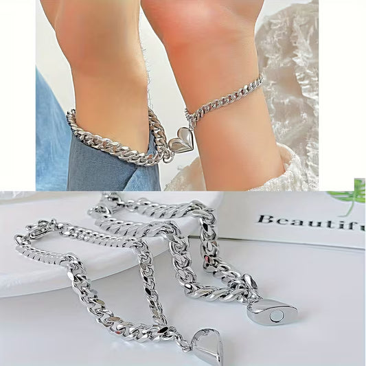 ❤️ Pulsera Magnética de Corazón – AMULETO DE AMOR ETERNO