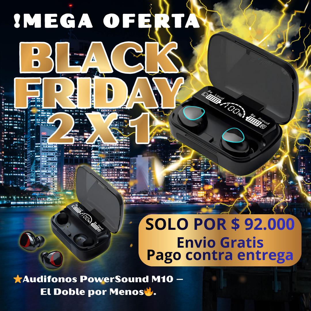 ⭐Audifonos PowerSound M10 – Mega Oferta Paga 1 lleva 2