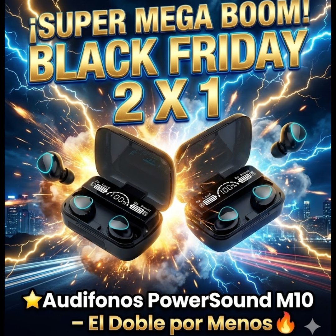 ⭐Audifonos PowerSound M10 – Mega Oferta Paga 1 lleva 2