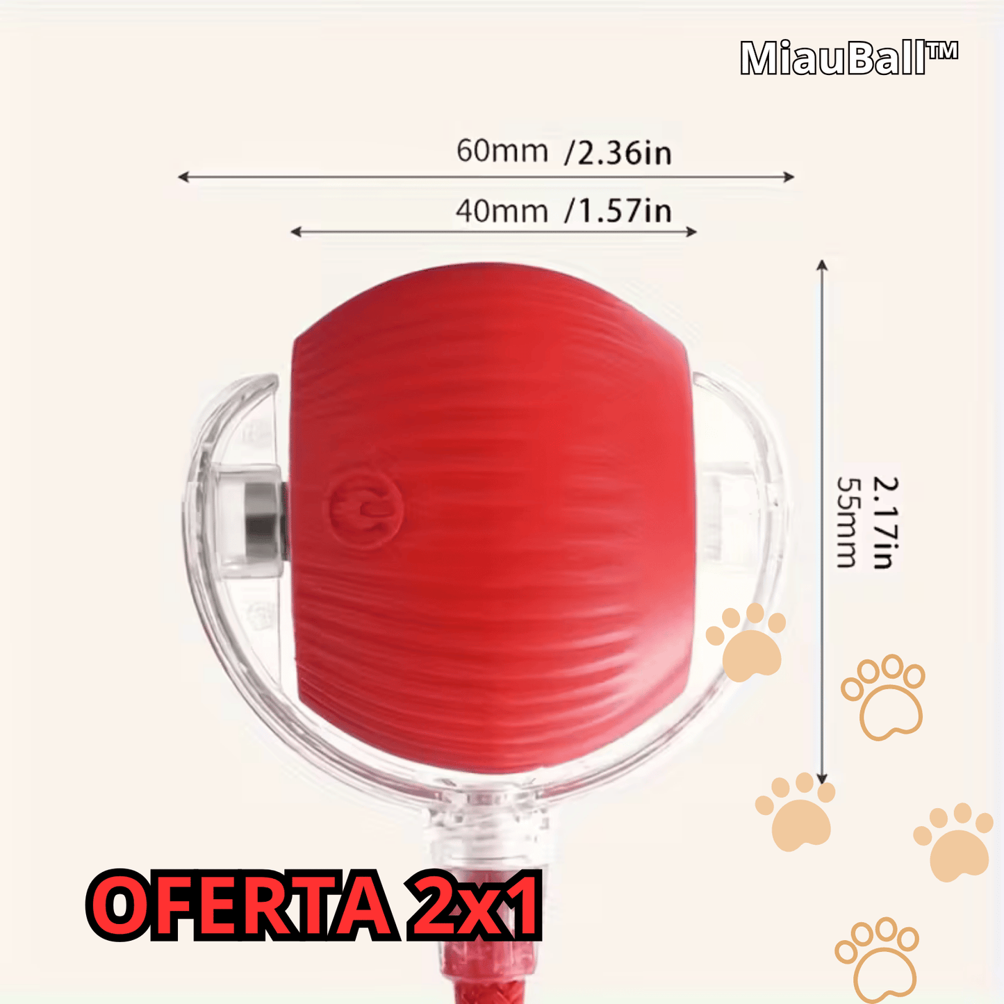 La Pelota MiauBall™ - Diversión Ilimitada para tu gato